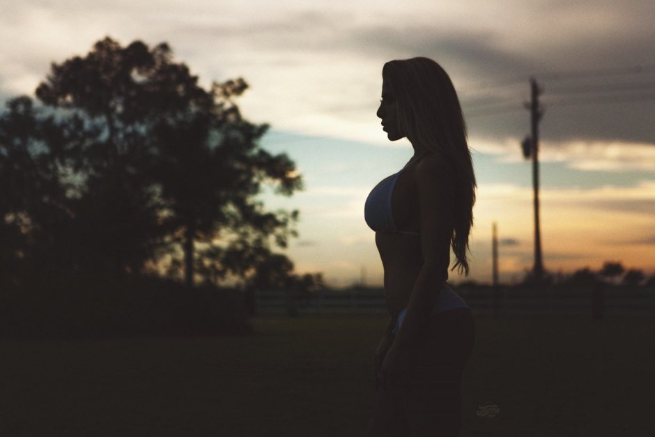Силуэт женщины в полный рост