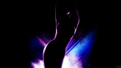 Красивая тень девушки