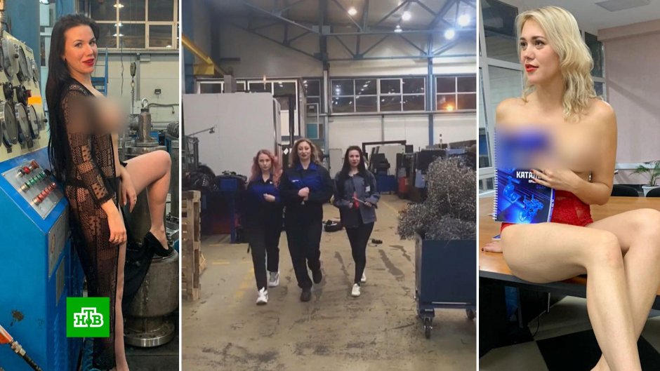 Голая застенчивая на берегу