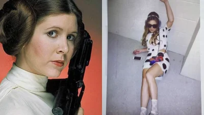 Кэрри Фишер и Майкл Джексон