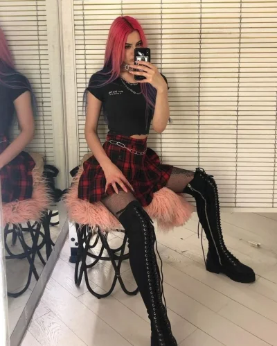 Клетчатая юбка