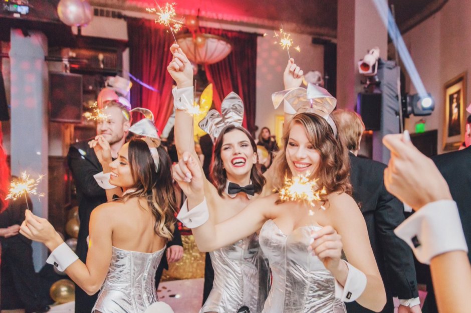 Новогодняя вечеринка плейбой