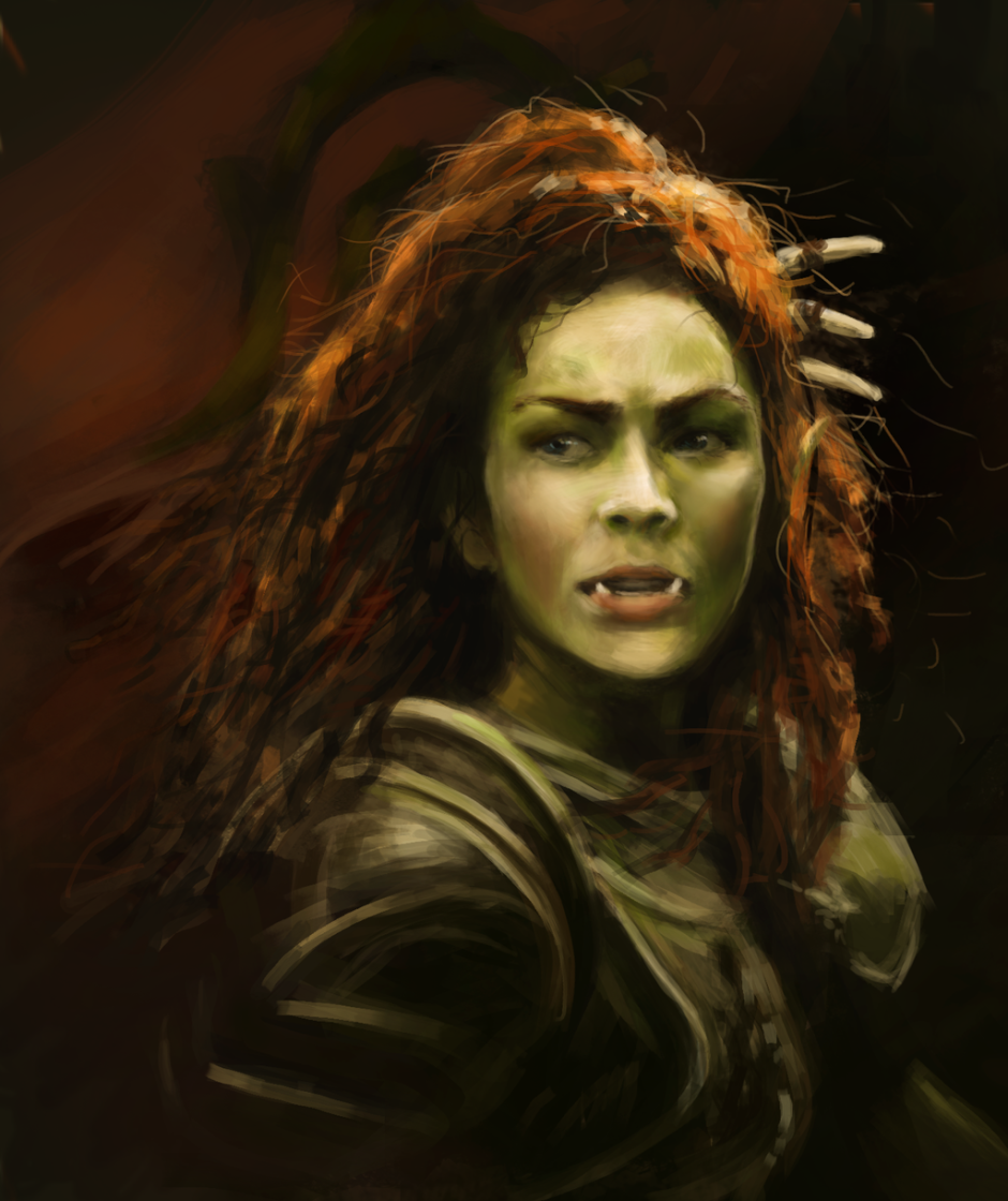 Девушка орк