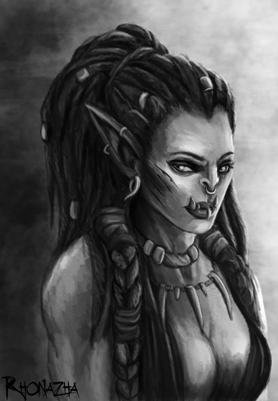 Варкрафт орчиха арт