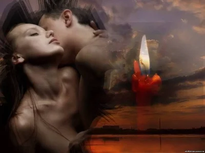 Спокойной ночи с поцелуем женщине