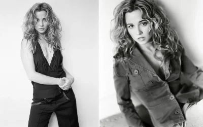 Линда Карделлини в Красном платье с декольте