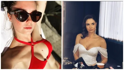 Агата Муцениеце грудь