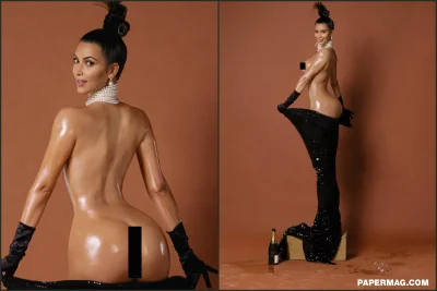 Ким Кардяшан Поппа голая