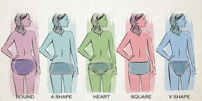 Типы женских ягодиц