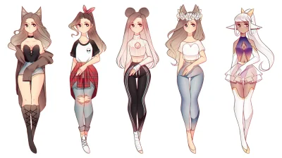 Рисование женских ног