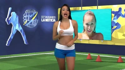 Венесуэльская телеведущая разделась