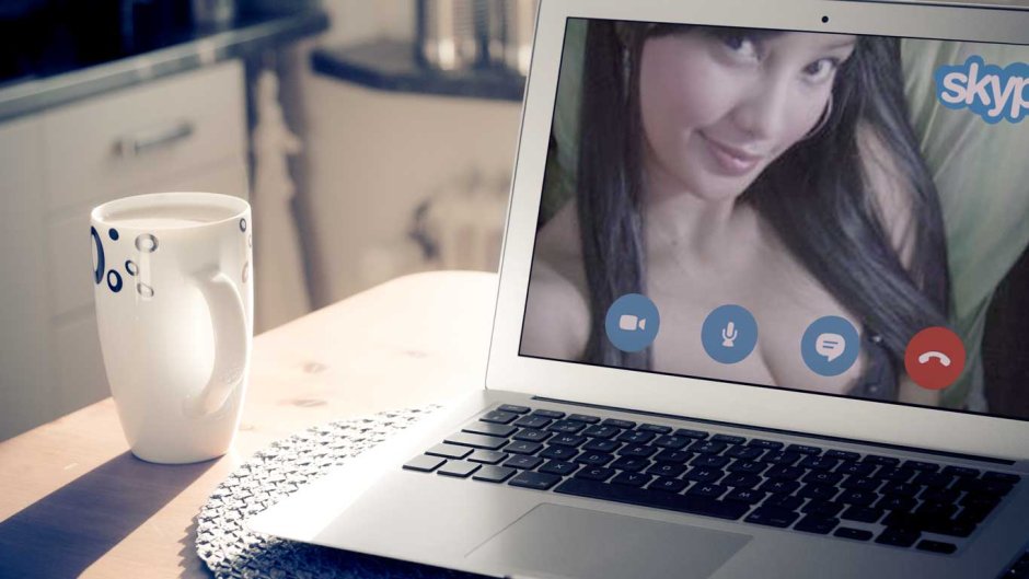 Взаимная мастурбация в скайпе