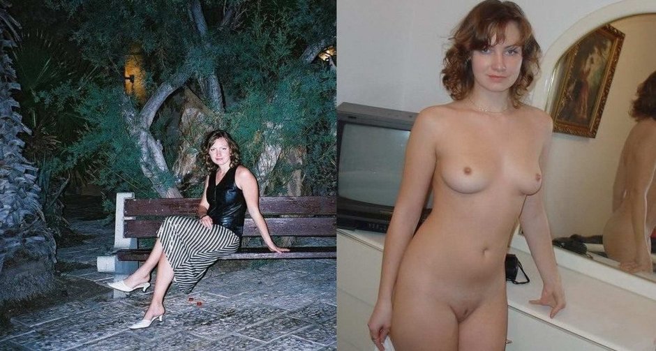 Девушки в платьях и раздетые