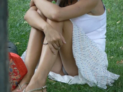 Подсмотрено без трусиков