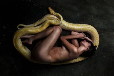 Эротические снимки со змеями