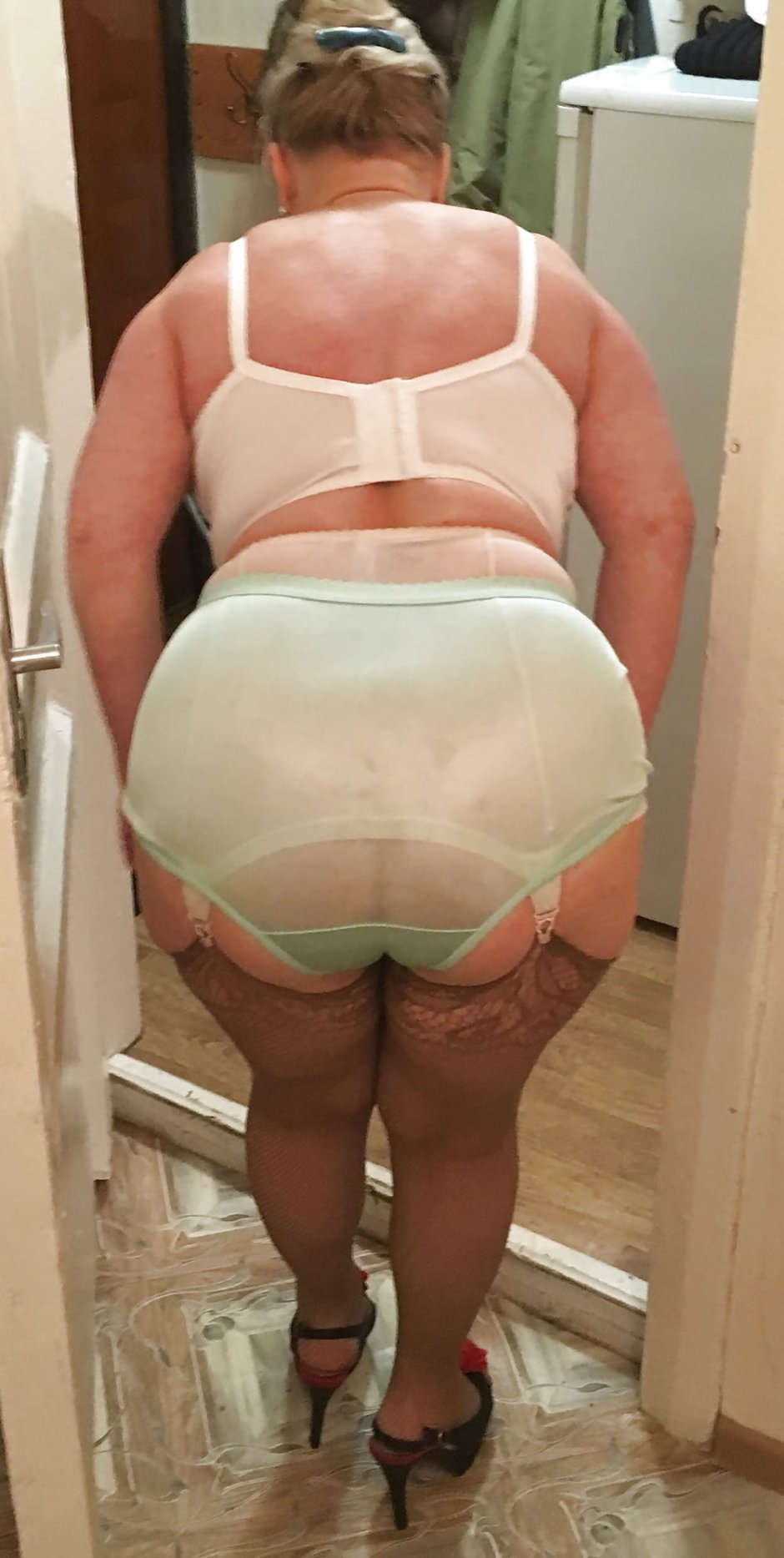 Panty girdle bbw ретро с застежкой между ног