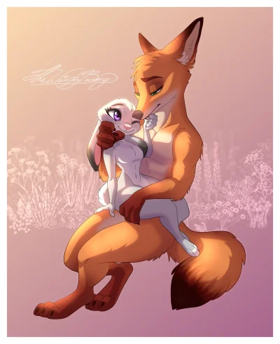 Волк и лиса фурри