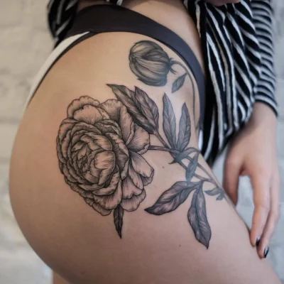 Порнозвезда с татуировкой на заднице