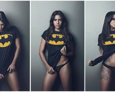 Девочки в маечках и трусиках на природе