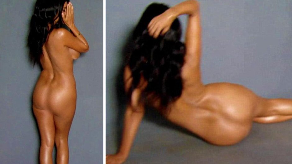 Ким кардашян голая в масле