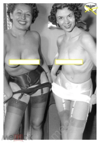 Голые ретро черно-белый немки