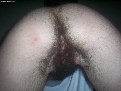 Волосатый женский анус