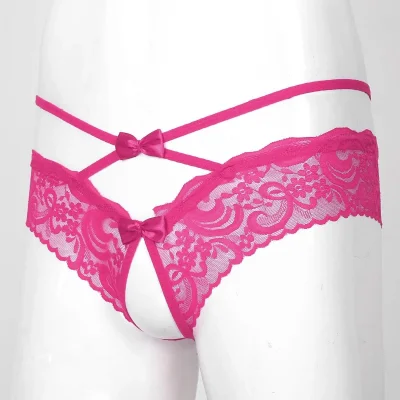 Мужское кружевное белье стринги