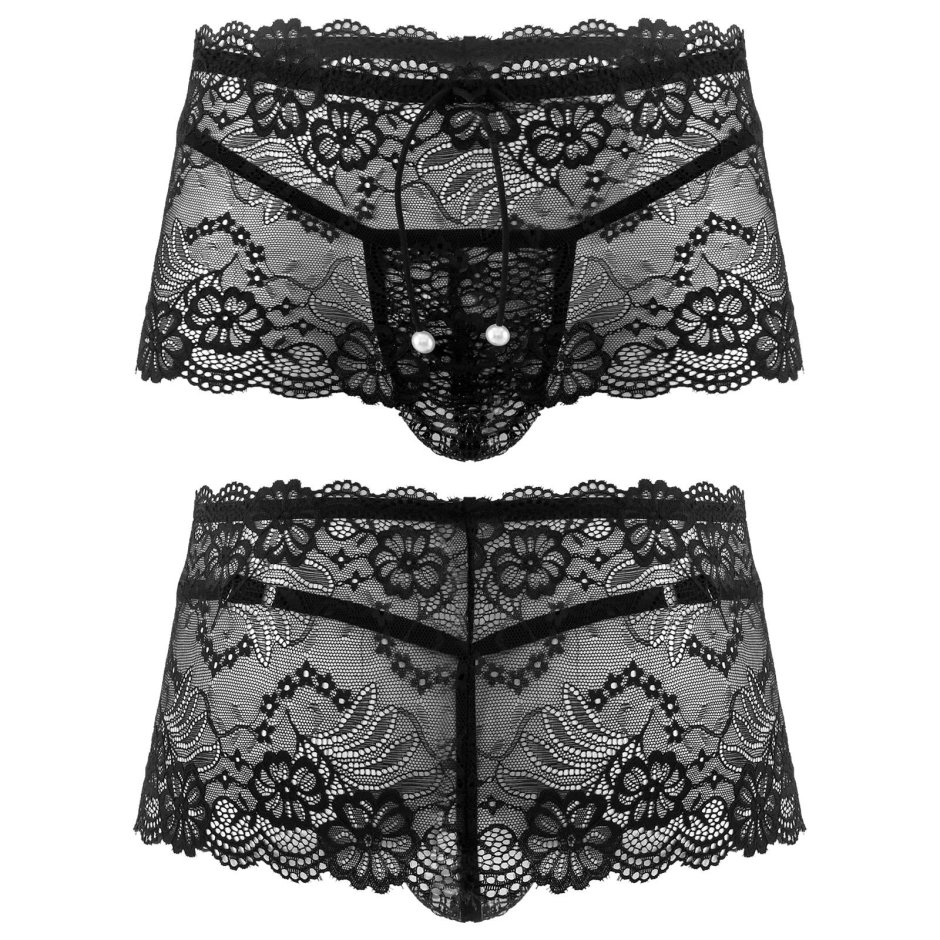 Мужские трусы кружевные
