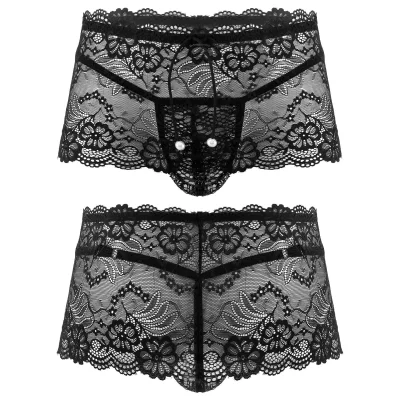 Мужские трусы кружевные