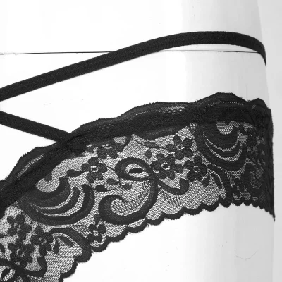 Мужские стринги с кружевами