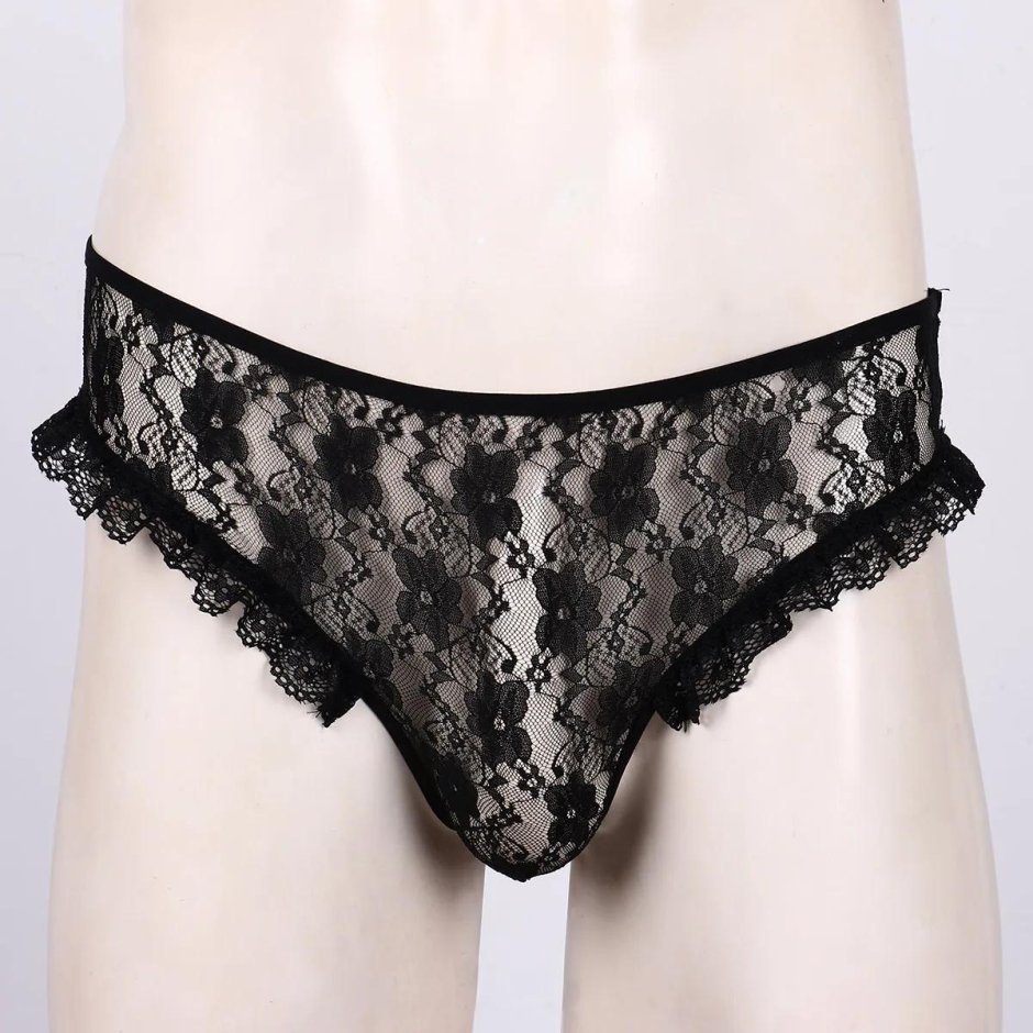 Мужские трусы кружевные прозрачные