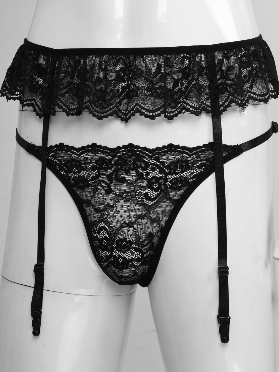 Мужчины в кружевном женском белье