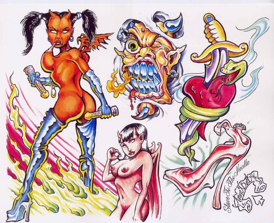 Эротические тату эскизы