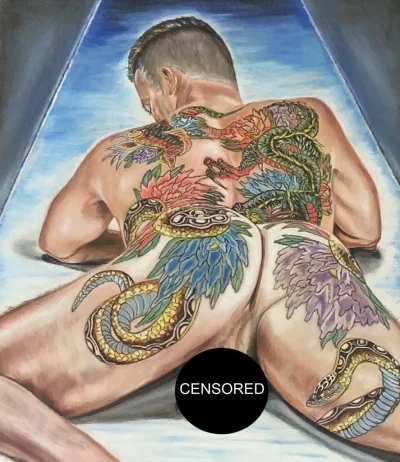 Цветные тату мужские