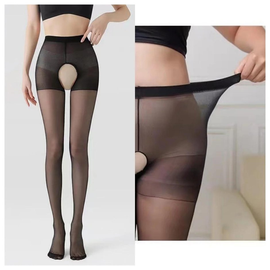 Колготки с открытой промежностью женские теплые