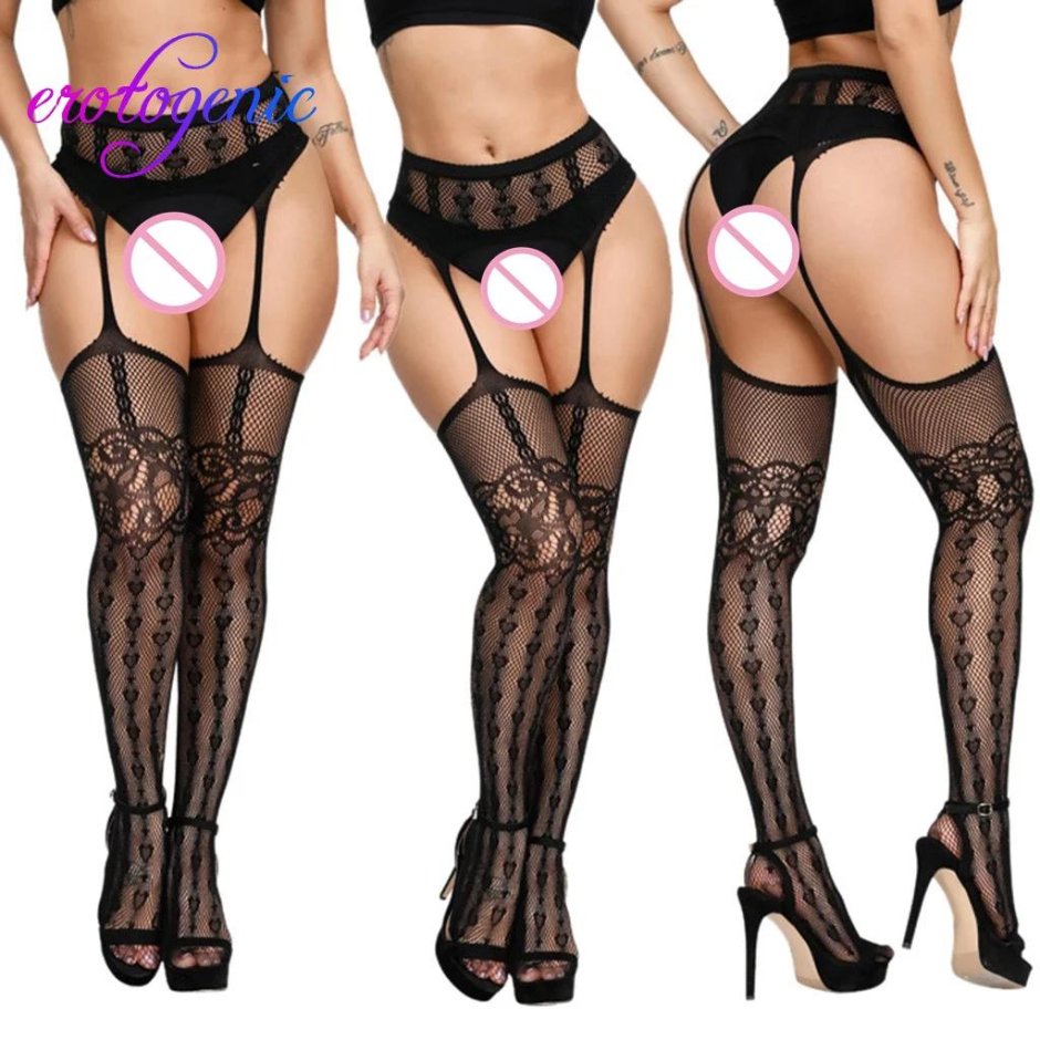  боди чулки--с-открытой-промежностью