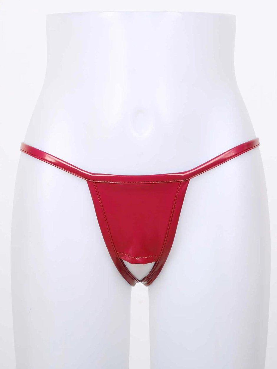 Атласные стринги