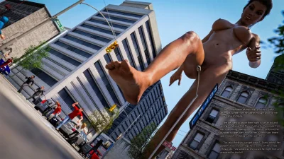 Девушка великан разделась