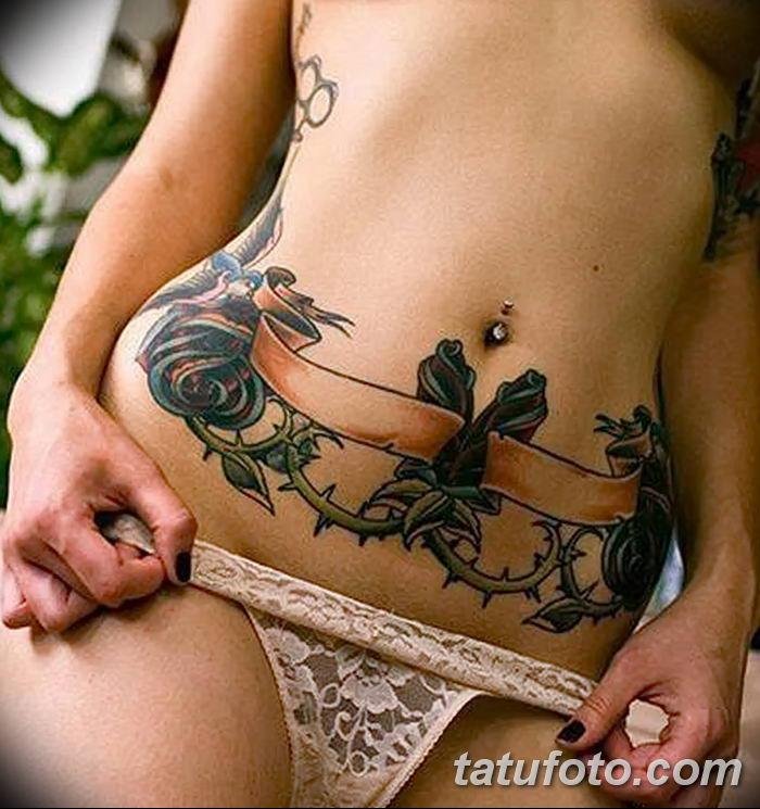 Красивые женские интимные татуировки