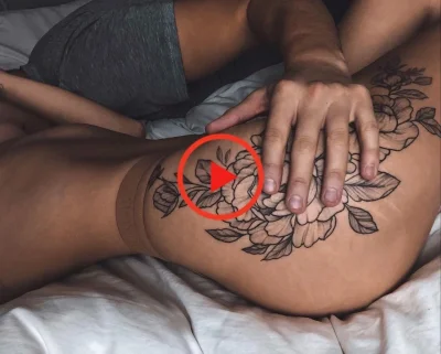 Тату для девушек на бедре