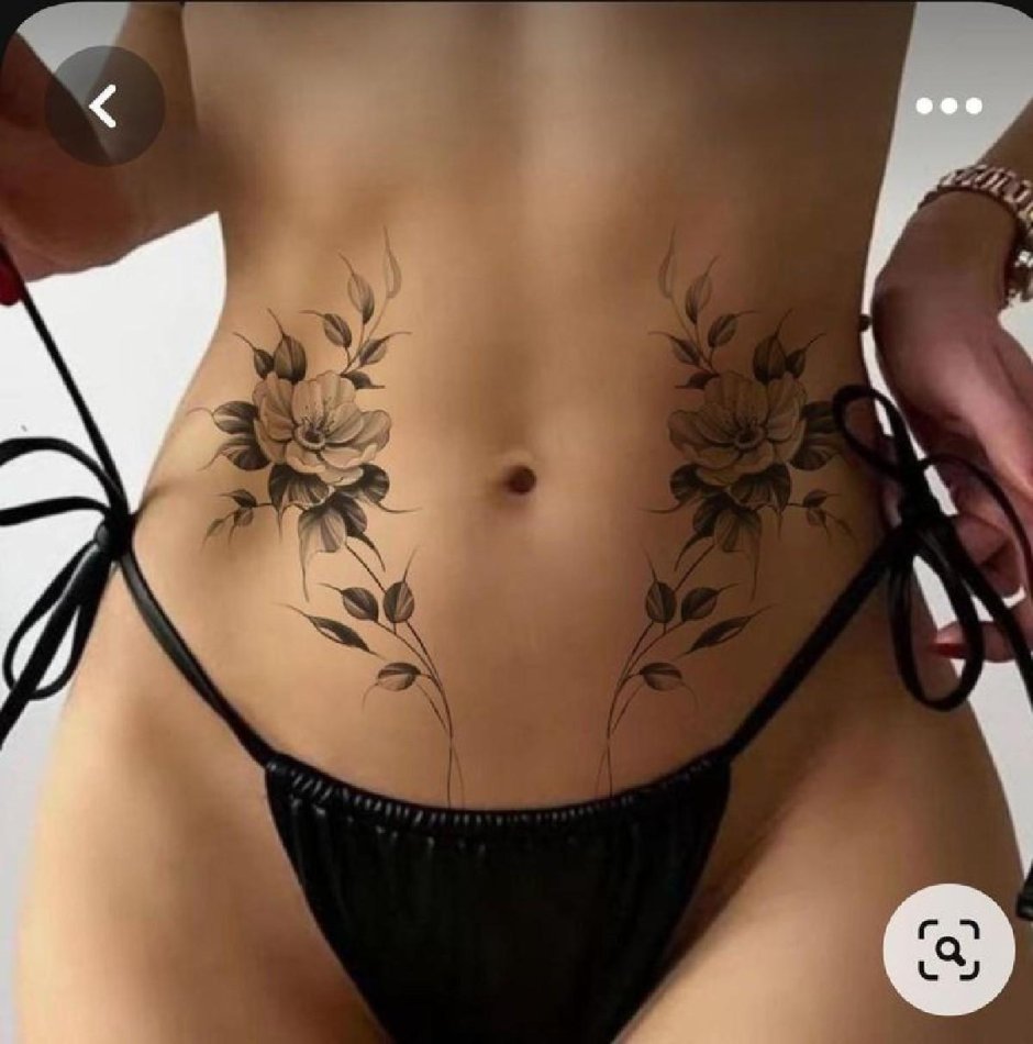 Татуировка на животе женская