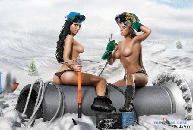 Голая сварщица