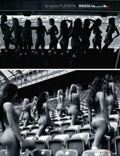 Девушки на трибунах ню