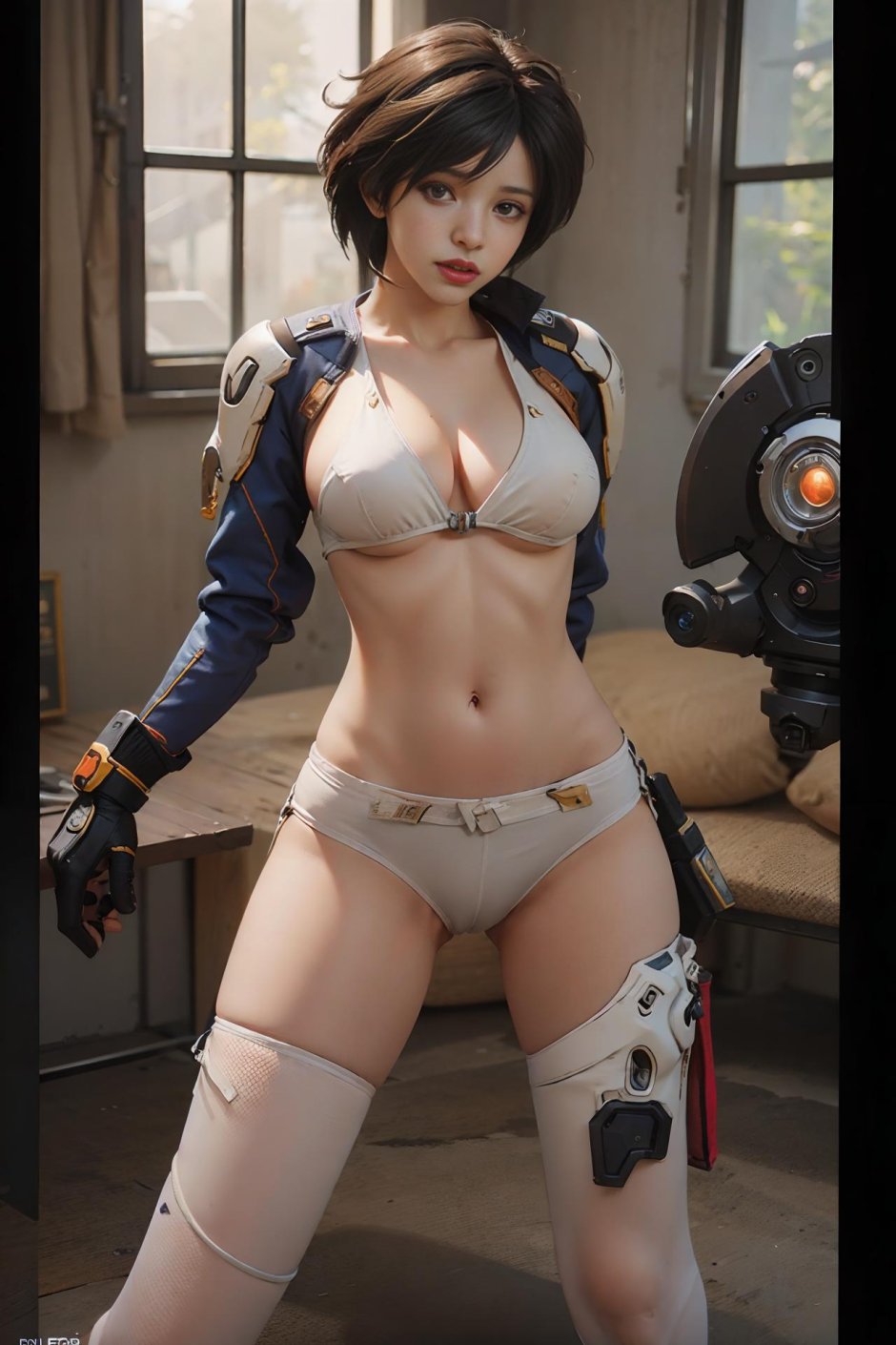 Овервотч косплей сиськи