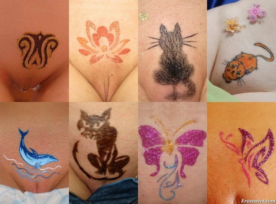 Женская интимная прическа