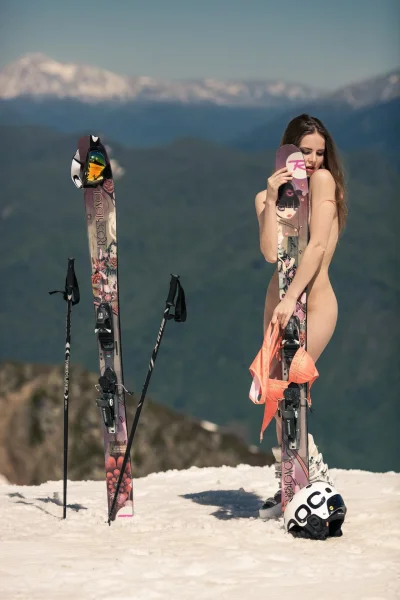 На горных лыжах