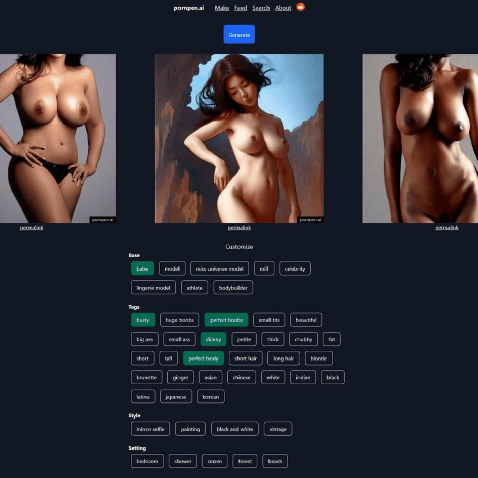 Нейросеть голые женщины