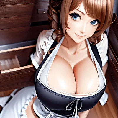 Горничная красивая