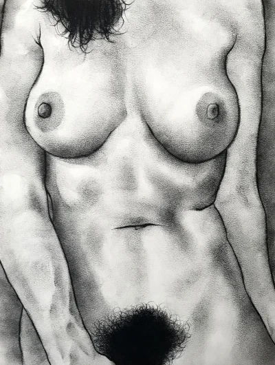 Рисунки карандашом голых женщин