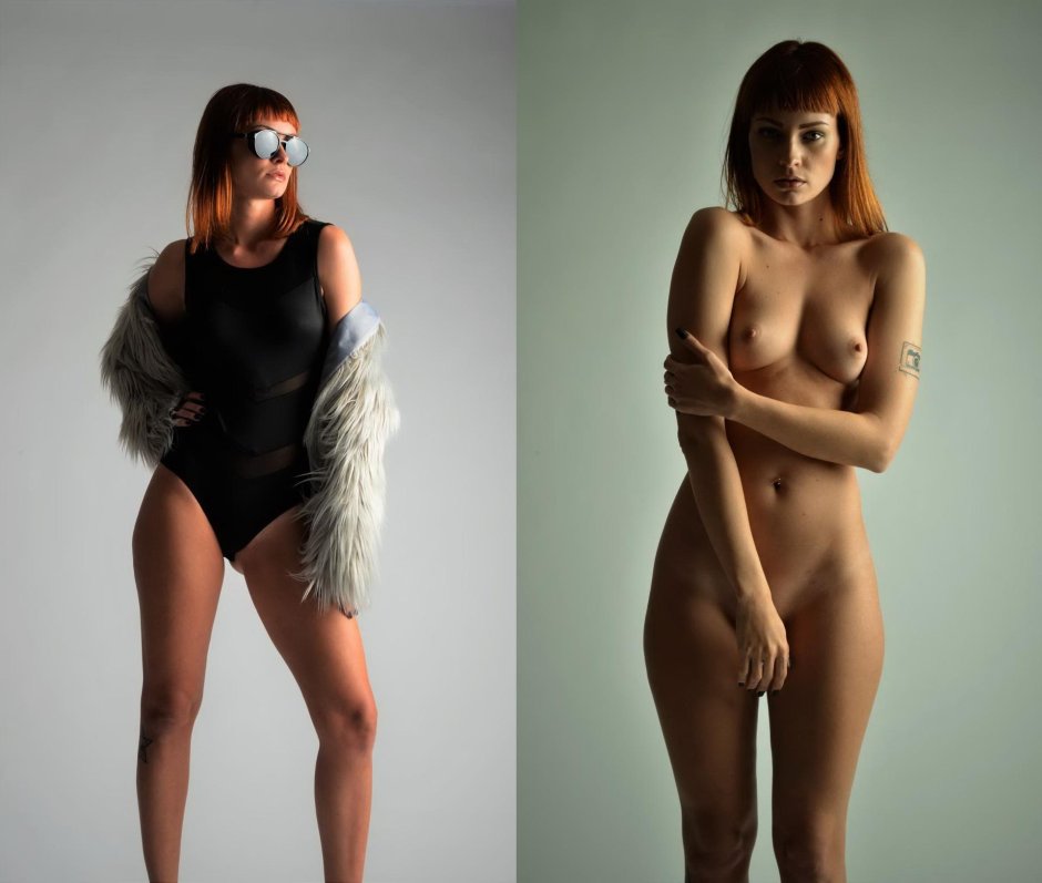 Полностью раздетая женщина